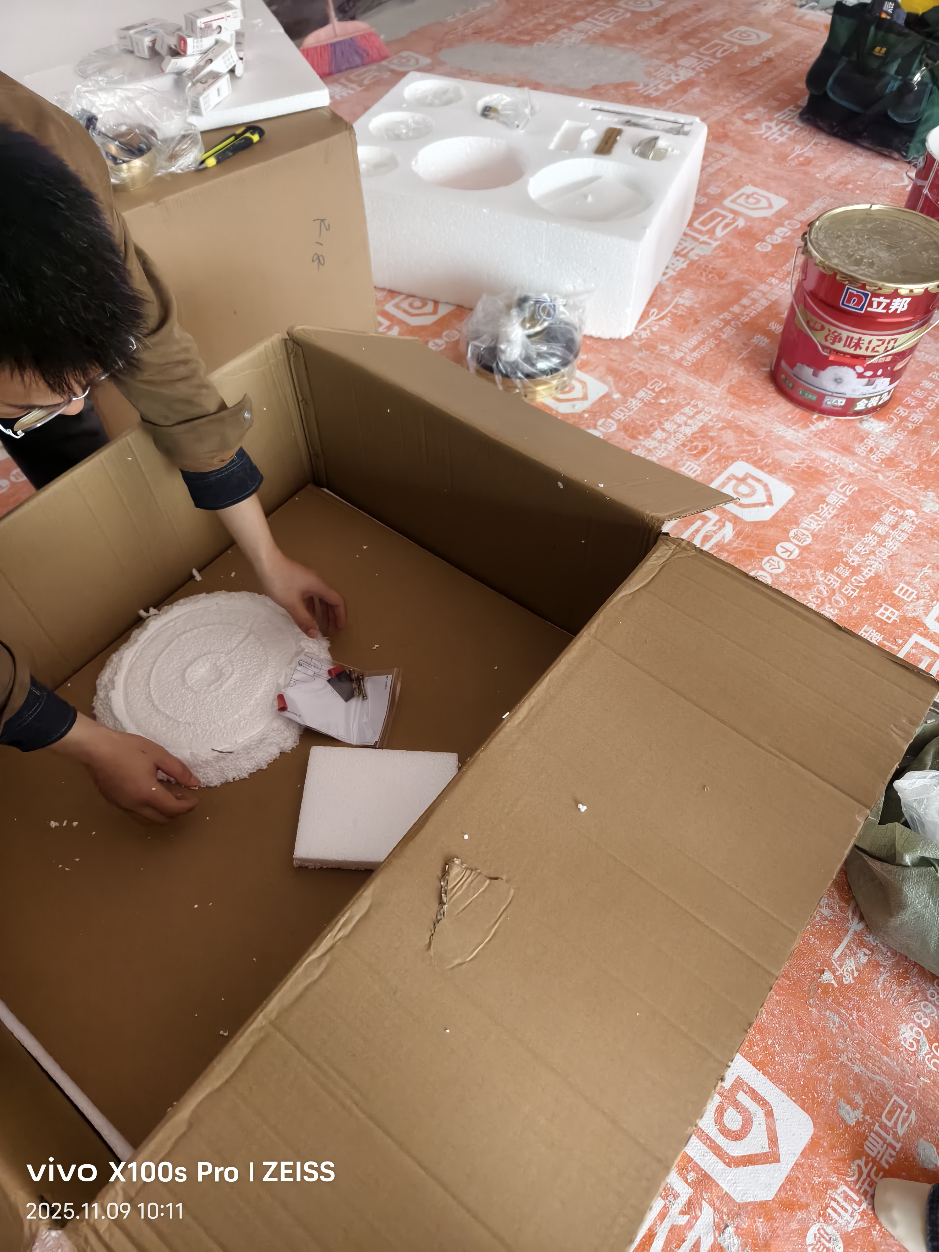 元泓客厅风扇灯2026新款全铜中古风吊灯餐厅卧室新中式隐形静音吊扇灯 全铜10头隐形风扇灯【离线语音+遥控三色】 实拍图