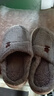 小熊小兔新款秋冬季情侣保暖学生男拖鞋女厚底防滑外穿居家棉拖鞋 小熊小兔棉拖-咖色 38-39 适合37-38 实拍图