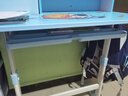 优衡 儿童学习桌小学生书桌6-18岁写字桌升降家用写字桌椅套装ETZY-03 80桌宽+追脊座椅/学霸蓝-顶配版 实拍图