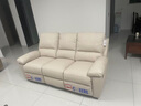 芝华仕头等舱三次方8908A生态云皮零靠墙布艺手动沙发白1.92m奶油风客厅 实拍图