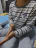 英博伦秋冬儿童内衣男纯棉男童秋衣秋裤套装中大童长袖全棉睡衣男 85255麻灰 120 实拍图