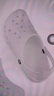 卡骆驰（CROCS）洞洞鞋贝雅男鞋女鞋轻便耐磨一脚蹬拖鞋休闲鞋|10126 白-100 37 /38(230mm) 实拍图