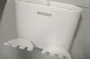 ecoco意可可牙刷杯置物架 免打孔漱口杯牙刷架壁挂式浴室卫生间洗漱置物架 情侣双杯 实拍图