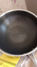 炊大皇 炒锅 304不锈钢炒菜锅煎锅 平底不粘炒锅32cm 可立可视盖不挑灶 实拍图