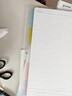 国誉(KOKUYO)淡彩曲奇A4活页本Campus笔记本子活页纸替换芯精美5色索引分隔页 40张 蓝色 WSG-RUCP10NB 实拍图