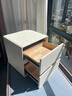 锦汐床头柜实木奶油风收纳柜卧室2025新款床边柜简约轻奢高级感置物柜 京仓-45CM-双抽 实拍图
