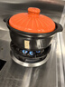 康舒（KANGSHU）耐高温砂锅大容量家用燃气炖锅煲仔饭炖煲汤煲干烧不裂陶瓷锅沙锅 橙盖(3-5人)推荐运损补发 3.3L 实拍图