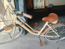 邦德·富士达 自行车女式24/26寸学生成人城市通勤复古淑女单速/7级变速买菜车 24寸铝架7速 奶咖色 实拍图
