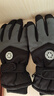 目丸保暖手套男女户外冬天骑行防寒风加绒厚触屏女防水冬季棉滑雪手套 4#雪花圆标黑色（拼色男款） 实拍图