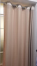挑三拣四 门帘免打孔北欧卧室门帘厨房隔断帘卫生间加厚遮挡帘试衣间布艺帘子 米色仿麻布（大孔） 宽150*高180cm加75-110cm杆加绑带 实拍图