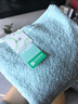全棉时代浴巾抗菌成人毛圈纯棉浴巾加厚加大浴巾熠彩绿80cm×160cm 实拍图