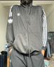 三叶草（Adidas）经典款 黑白 侧边三条纹 立领长袖 梭织 风衣 夹克 外套 男女 JL8396 L 实拍图