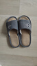 俞兆林亚麻棉麻拖鞋男女条纹轻便简约居家四季拖鞋 YR008 深灰 42/43 实拍图