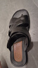 回力休闲凉鞋男款居家拖鞋户外两穿沙滩舒适透气简约HL3338黑42码 实拍图