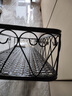 长万家花架置物架窗台家用窗沿挂式花盆架铁艺阳台多肉悬挂室内花架子 心形圆角80*25*12cm 实拍图