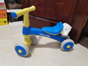 儿童平衡车1-3岁宝宝滑行车溜溜车学步车扭扭车三轮车礼物玩具 清新蓝 升级款 声光音乐+水壶架 实拍图