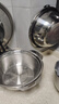 炊大皇 304不锈钢盆筛套装 洗菜盆和面盆调料腌肉盆米筛29cm2件套 实拍图