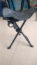 迪卡侬户外折叠椅便携露营MH100折叠凳靠背椅马扎凳灰色-4767344 实拍图