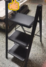 杜邦（DU PONT）梯子家用人字梯折叠梯多功能凳登高台阶小步梯【曜黑】三步 实拍图