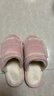 朴西家用棉拖鞋女款冬季踩屎感室内家居厚底毛绒保暖情侣拖鞋冬天女士 淘沙粉 38-39 实拍图