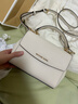 MICHAEL KORS迈克高仕 MK Ava 超小号皮质翻盖迷你手提包斜挎包 浅奶油色 289 迷你 实拍图