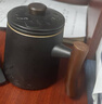 宅轻松 简约陶瓷茶水分离木柄泡茶杯家用办公带过滤公道复古山海花茶杯 实拍图