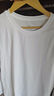 京东京造长袖t恤男5A抑菌新疆棉圆领衣服男装打底衫 白色 L 实拍图