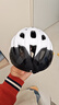 洛克兄弟（ROCKBROS） 骑行头盔带风镜山地公路自行车头盔男女一体成型炫彩安全帽 白色 ：58-62cm 灰色镜片 实拍图