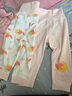 舒贝怡2件装婴儿高腰裤儿童护肚裤子保暖宝宝睡裤男女童装春秋裤黄110 实拍图