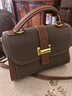 viney牛皮包包女包斜挎妈妈包中年手提单肩包生日礼物高端送女友母亲 实拍图