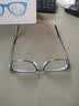 依视路（ESSILOR） 钻晶系列高清耐磨防蓝光近视超薄镜片专业配度数眼镜架男女镜框 钛+金属-全框-4021BK-黑色 镜框+依视路膜御防蓝光1.60现片 实拍图
