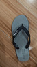 LURAD 人字拖男士夏季时尚沙滩外穿凉拖鞋 灰色 41-42 实拍图