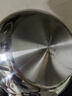 凌丰炒锅不锈钢多功能炒菜锅不易粘锅无涂层加深煎炸锅燃气电磁炉通用 【316L钢】炒锅 28cm 实拍图