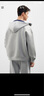 GXG男装25年秋季新品双色休闲开襟卫衣男通勤百搭 灰色 180/XL 实拍图