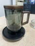 天喜（TIANXI）观山茶水分离杯玻璃高颜值办公室泡茶杯子耐高温过滤喝水茶道杯 青灰色木把+ 55℃恒温杯垫 实拍图