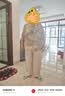 啄木鸟中老年人女装奶奶装夏季t恤50-60岁妈妈装春秋洋气套装老太太衣服 190款浅绿上衣+米色阔腿裤 5XL 建议 150-160斤 实拍图