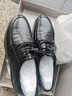 红蜻蜓皮鞋男春夏款时尚潮流运动系带男鞋软底休闲鞋子WTA41121黑色38 实拍图