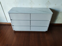 惠寻【包安装】实木斗柜卧室家用客厅五斗柜简约多层抽屉收纳柜子落地 落地白色三斗柜60*40*73cm 实拍图