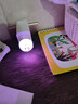 声控小夜灯智能语音控制USB床头灯卧室装饰灯起夜喂奶七彩变色灯 AI智能【1个裝】 七彩变色语音款 实拍图