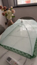 拜杰可折叠菜罩家用饭菜罩子餐桌防蝇防尘罩食物盖罩方形绿色 70*50cm 实拍图