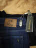 罗蒙（ROMON）男士牛仔裤男秋冬商务休闲裤男弹力直筒男裤厚款深档直筒长裤高腰 黑色+浅蓝【春秋】 厚款 31 【腰围2尺4建议115-125斤】 实拍图