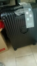 SOO行李箱多功能箱包拉杆箱学生大容量旅行密码箱皮箱杯架黑色26英寸 实拍图