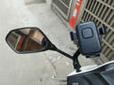 新款电动车摩托车后视镜手机支架户外骑行防震自行车导航支架工厂 后视镜款+防抖金属支杆 通用款 实拍图