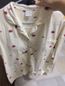 猫人女士睡衣女春季纯棉防螨抑菌可爱腊肠狗开衫家居服米色2XL 实拍图