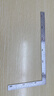 得力（deli）不锈钢拐尺钢角尺L型尺木工直角90度尺双面刻度150x300mm 实拍图