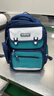 Edison小学生书包护脊减负反光大容量防泼水防下坠儿童背包2213-1s蓝绿 实拍图