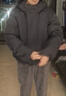 优衣库合作款/女装男装PUFFTECH空气棉服连帽外套/秋冬新款480064 08 深灰色 L 实拍图