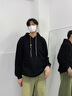 宾迪肯（BINDIKEN）600g美式重磅卫衣男装春秋季潮牌青少年连帽学生日系外套2025新款 茶绿色（常规款） L（120-145斤） 实拍图