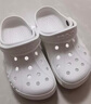 CROCS卡骆驰洞洞鞋贝雅男鞋女鞋轻便耐磨一脚蹬拖鞋休闲鞋|10126 白-100 37 /38(230mm) 实拍图