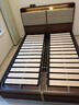 臻享家 全实木床 双人床现代简约橡木高箱床气压储物床带抽屉床卧室家具 胡桃色|橡木床（单床） 【豪华版加厚排骨架】1.5*2.0m气压结构 实拍图